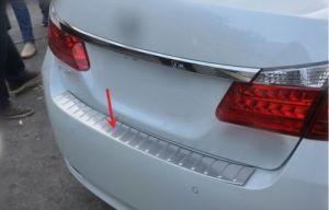 Защитная накладка на задний бампер стальная для Honda Accord 2013-